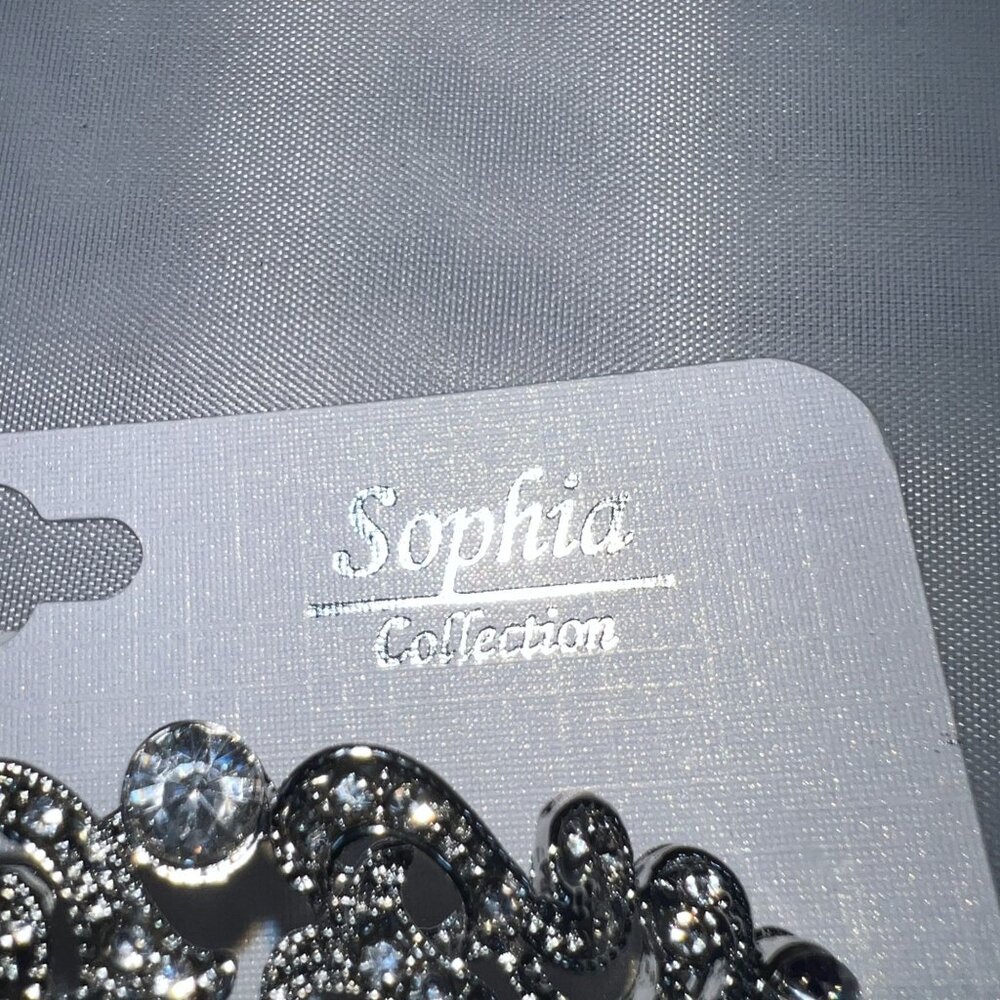 Sophia Collection Rhinestone Crystal Hair Comb - Picture 3 of 3